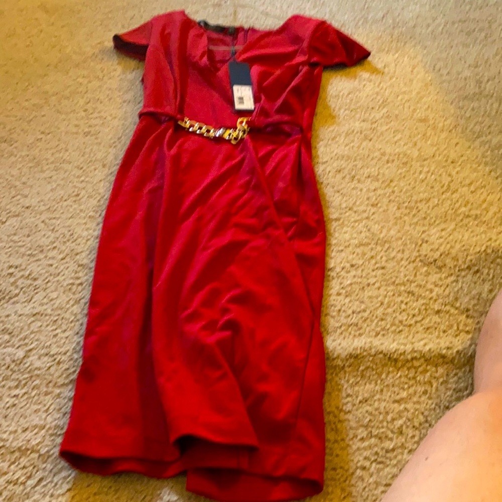 red dress